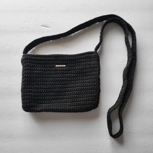 The Sak Black Crochet Crossbody Bag